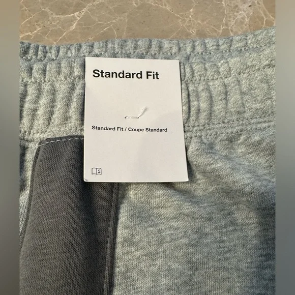 NIKE SPORTSWEAR AIR FRENCH TERRY SHORTS FN7701-063 HEATHER/IRON GREY - Picture 12 of 12